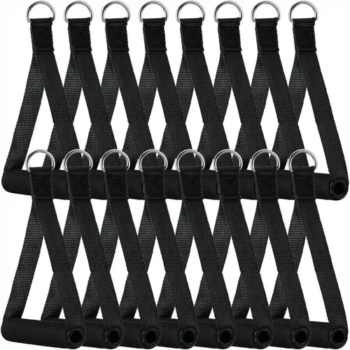 Miniatura 8 de Sumind 8 manijas de ejercicio de gimnasio, accesorios de máquina de cable de repuesto para equipo de gimnasio en casa, bandas de resistencia