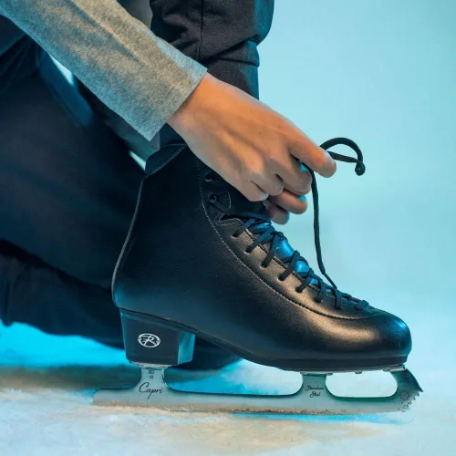 Miniatura 7 de Riedell Topaz - Patines de hielo para adultos para mujeres y hombres, de apoyo, cómodos, absorben la humedad, patines de hielo para adultos con hoja
