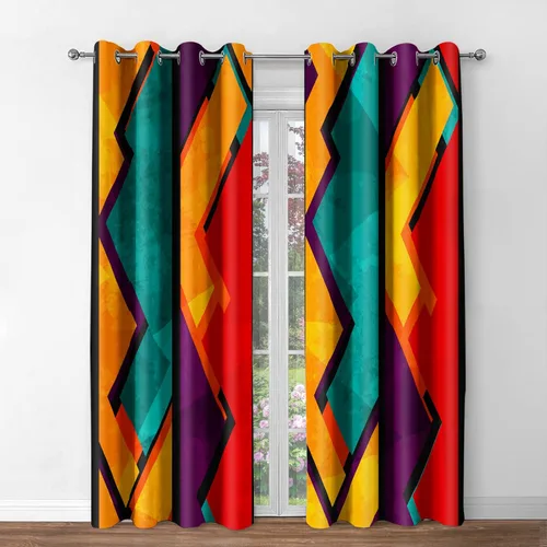 Miniatura 22 de Jekeno Cortinas opacas para oscurecer la habitación, con ojales, para ventana, atardecer, océano hawaiano, playa, tropical, palmera, decoración