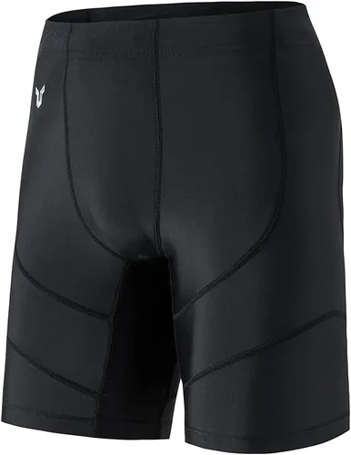 HUGE SPORTS Pantalones cortos de natación de compresión para hombre, traje de baño activo fresco y seco, pantalones cortos de entrenamiento, mallas