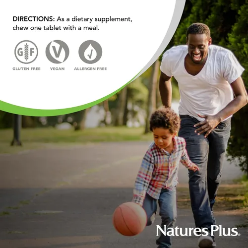Miniatura 6 de NaturesPlus Bromelina masticable - 180 tabletas - Suplemento enzimático proteolítico natural - Apoya la digestión, la salud de las articulaciones