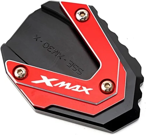 WONANG Motorcycle Side Stand pad for Y&AMAHA Xmax 300 2023 Xmax 125 250 400 X-MAX300 Motorcycle CNC Side Stand Enlarger Kickstand Pad (Color : 1)