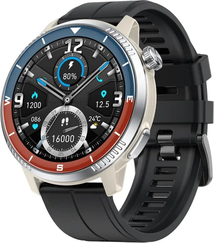 Reloj inteligente (respuesta/hacer llamada), reloj inteligente para hombres y mujeres, pantalla AMOLED HD de 1.43 pulgadas, pista de actividad