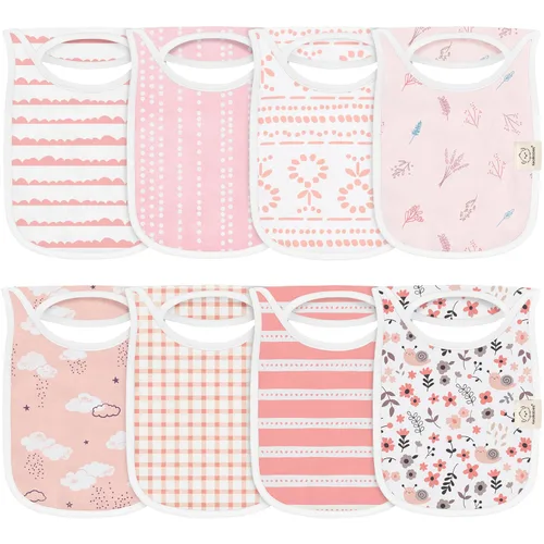 Miniatura 17 de KeaBabies Paquete de 8 baberos para bebé para niños y niñas, baberos sin botones para bebés que babean durante la dentición, recién nacidos, suaves