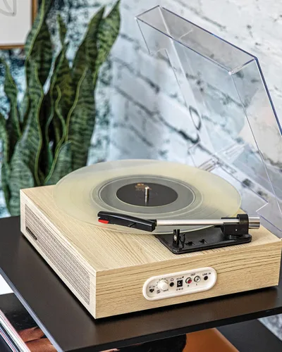 Miniatura 2 de Tocadiscos Crosley CR6042A-NA Scout de 3 velocidades con Bluetooth y bocinas integradas, color natural