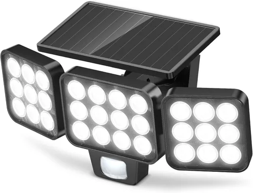 Miniatura 9 de Luz Solar de Inundación para Exteriores Paquete de 4, 3500LM Súper Brillante con Sensor de Movimiento Luces para Exteriores, Luces Solares