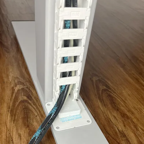 Miniatura 7 de Quality Clever PivyCord-Vez Solución de Gestión de Cables de Cadena Flexible para Escritorios de Altura Variable de Sentado-Parado, Canal de Cables