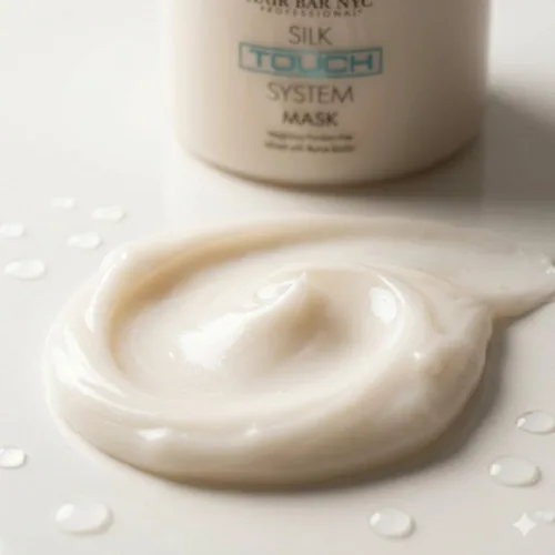 Miniatura 6 de Hair Bar NYC Silk Touch System - Mascarilla suavizante para el cuidado de queratina con proteína de queratina pura, biotina y aceites naturales