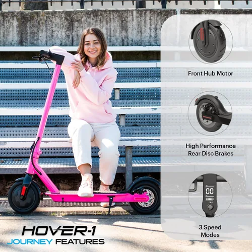 Miniatura 3 de Hover-1 Journey. Patinete eléctrico de 14MPH, rango de 16 millas, carga de 5 horas, pantalla LCD, neumáticos de alta adherencia de 8.5 pulgadas