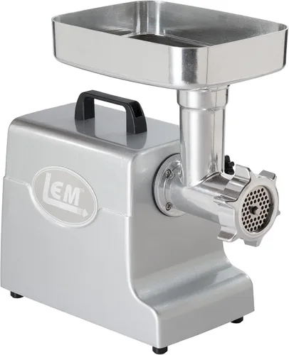 Miniatura 2 de LEM Products 1158 Mighty Bite - Molinillo eléctrico de carne, aluminio y productos 1606 5 libras de acero inoxidable para salchichas verticales