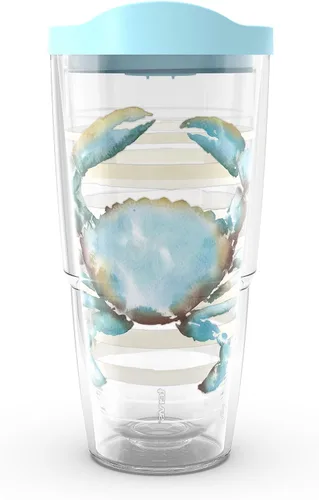 Miniatura 21 de Tervis Traveler - Vaso aislado de triple pared Sara Berrenson de algas marinas profundas mantiene las bebidas frías y calientes, 20 onzas, acero