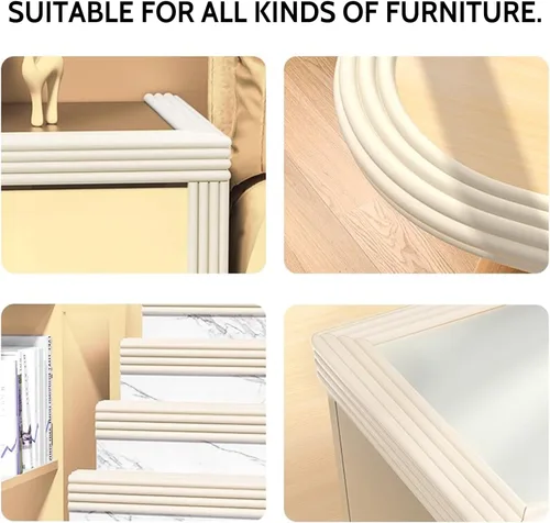 Miniatura 4 de Protectores de esquina a prueba de bebés, protectores de borde de espuma suave de 6.5 pies para muebles, tiras adhesivas para parachoques de mesa