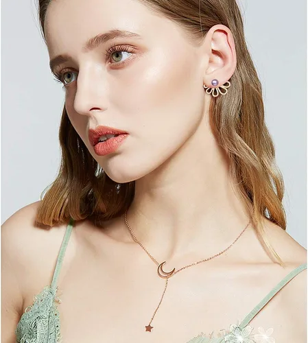 Miniatura 5 de Juego de 11 pares de aretes de flor de loto para mujeres y niñas, juego para orejas ansitivas, joyería simple y elegante, Diamante de imitación
