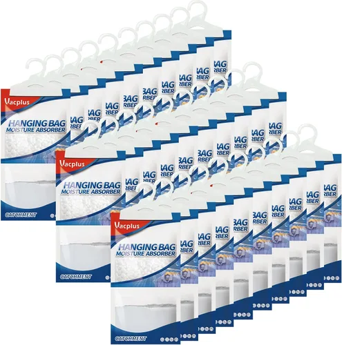 Miniatura 9 de Vacplus Paquetes absorbentes de humedad, sin fragancia, paquete de 20 paquetes de humedad, paquetes desecantes, bolsas deshumidificadoras de armario