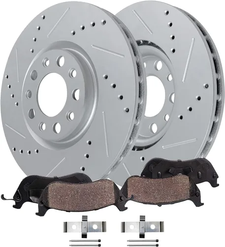Miniatura 40 de Detroit Axle - Kit de freno delantero para Chevrolet Trailblazer GMC Envoy Buick Rainier Isuzu Ascender Olds Bravada Saab 9-7X, repuesto