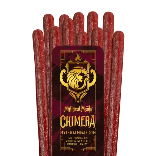 Miniatura 11 de Mythical Meats Sabor original (Phoenix) Paquete de 12 palitos de refrigerio - Pavo de pimiento dulce con carne de res - Carnes secas y deshidratadas