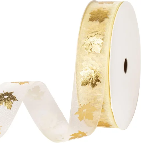 Miniatura 8 de Cinta de regalo transparente dorada, cinta de hilo de nieve con letras de Mr & Mrs e impresión de anillo para despedida de soltera, 3/4 pulgadas x