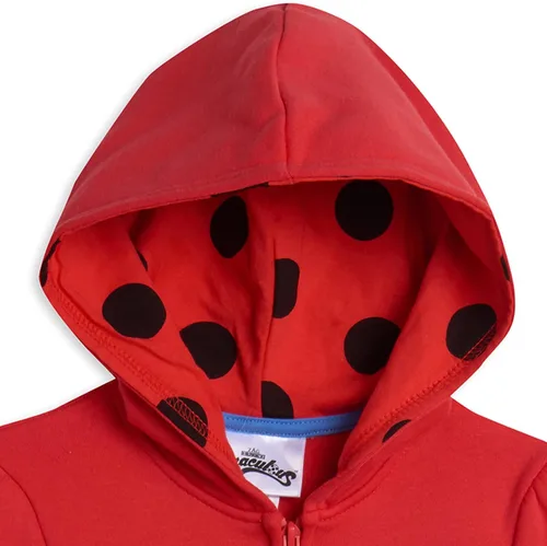 Miniatura 3 de Miraculous Ladybug - Sudadera con capucha con cremallera para niñas pequeñas a niños grandes