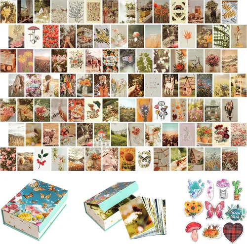 Miniatura 11 de Artivo Kit de collage de pared bohemio para niñas adolescentes, bonita decoración de habitación, imágenes estéticas de decoración de pared