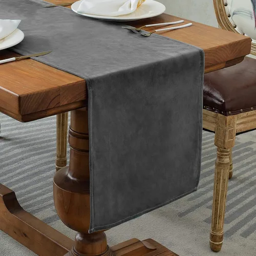 Miniatura 24 de BALCONY & FALCON Camino de mesa con borlas, lavable a máquina, caminos de mesa decorativos de lujo para el hogar para comedor, fiestas, banquetes