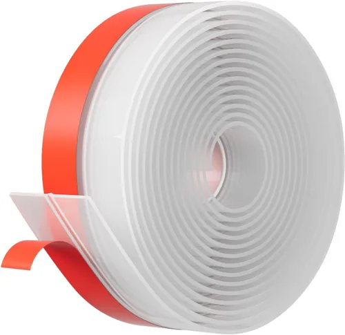 Mejor sellado de clima para puerta extra grueso de 2mm, tira de sellado de silicona para puertas, ventanas y huecos de vidrio de ducha de 2 pulgadas