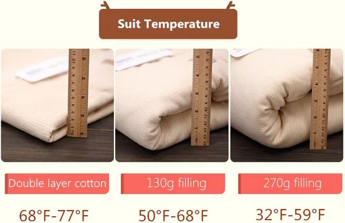 Miniatura 2 de Saco de dormir orgánico para bebé, manta de manga desmontable para otoño 2.5 Tog para 60-68℉