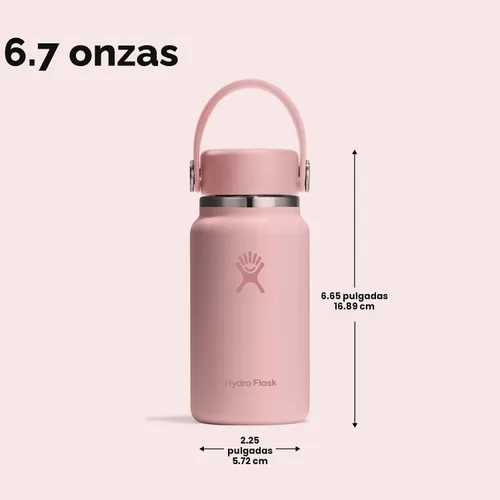 Miniatura 6 de Hydro Flask Micro Bottle - Mini frasco aislado a prueba de fugas para bolso o bolsillo en 6.7 onzas, verde agave