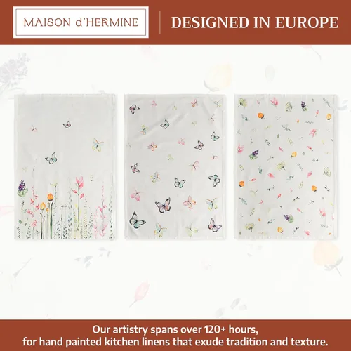 Miniatura 2 de Maison d' Hermine - Paños de cocina de 100% algodón, absorbentes, para el hogar, cocina, comedor, cócteles y campamento, Botanical Fresh