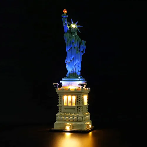 Miniatura 3 de LIGHTAILING Kit de iluminación LED para Lego- 21042 Estatua de la Libertad. Modelo: versión de control remoto, juego de luces LED compatible