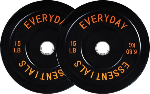 Fitvids Placas de Tope Olímpicas de 2 Pulgadas, Placas de Peso Perfectas para Levantamiento de Pesas y Entrenamiento de Fuerza, Múltiples Pesos