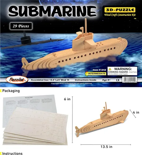 Miniatura 2 de Rompecabezas 3D - Submarine