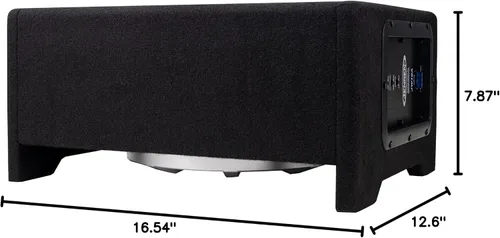 Miniatura 4 de Jensen Subwoofer JW10A de 10 pulgadas en Enlosure ventilado de montaje múltiple con amplificador incorporado alimentado por MOSFET