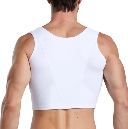 Miniatura 3 de Chaleco de compresión para hombre, fajas de entrenamiento para hombre, soporte de espalda, ginecomastia