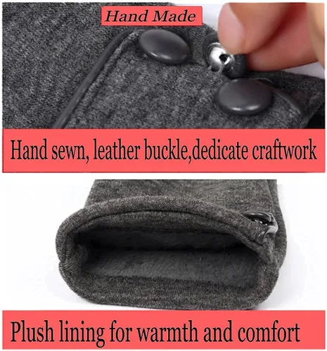 Miniatura 4 de Tomily - Guantes de forro polar para mujer con pantalla táctil