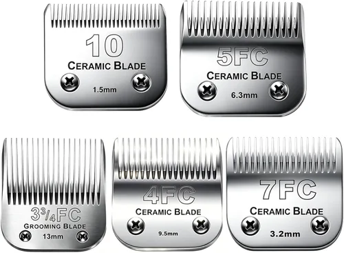Miniatura 17 de 3 piezas 30 cuchillas para cortapelos de aseo canino Compatibles con Andis Pet Clipper/Oster A5/Wahl KM Series Cortapelo para perros, cuchilla