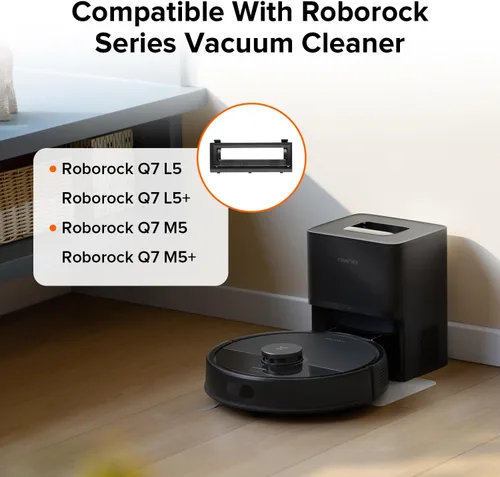 Miniatura 2 de roborock Cubierta de cepillo principal de goma de repuesto Q7 M5, Q7 M5+, Q7 L5, Q7 L5+ robot aspiradores, gris oscuro