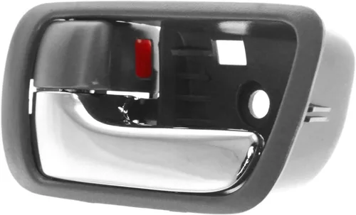 Miniatura 2 de Garage-Pro Manija de puerta interior compatible con Toyota Camry 2002-2006 delantera o trasera, bisel gris del lado del conductor con palanca cromada