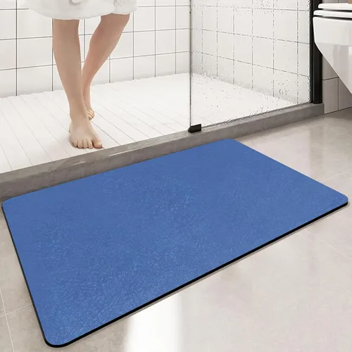 Miniatura 9 de Tierra de Diatomeas Tapete de Baño Alfombras de Baño Súper Absorbente Secado Rápido Antideslizante Tapete de Baño Delgado Tapetes de Piso de Baño