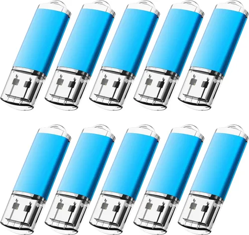Miniatura 7 de KOOTION Unidades USB a granel de 128 MB, paquete de 100 unidades flash USB 2.0, memorias giratorias (negro, 100 piezas, 128 MB)