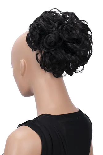 Miniatura 13 de CAISHA Moño Hairpiece Cola de caballo Topknot Hepburn-Bun Scrunchie Updo Ash Brown Light Blonde Mix HK124