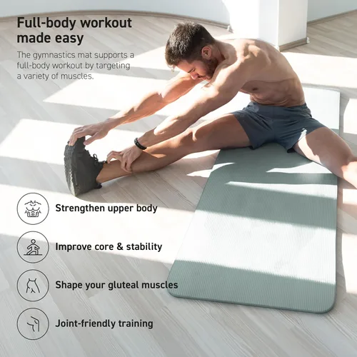 Miniatura 5 de MSPORTS Esterilla de yoga premium antideslizante gruesa – Esterilla de ejercicios extra cómoda para entrenamientos en casa, pilates, estiramiento