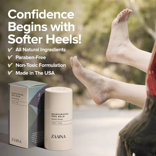 Miniatura 9 de ZAAINA Bálsamo para talones, crema milagrosa para pies 100% natural para alivio rápido, terapia de cuidado de pies hidratante intensiva para talones