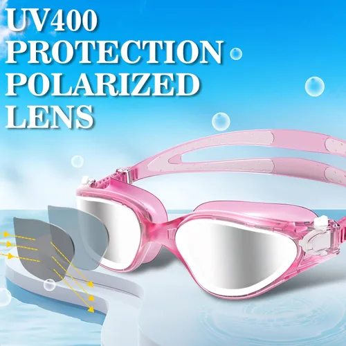 Miniatura 2 de WIN.MAX - Goggles de natación polarizados, antivaho, antirrayos ultravioleta, sin filtraciones y con visión clara para hombres, mujeres, adultos