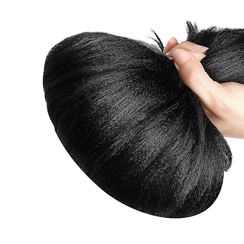 Miniatura 6 de BEFUNNY Paquete de 8 extensiones de cabello trenzado preestiradas 24 pulgadas, pelo profesional pre-estirado para crochet, trenza o rizo natural, 1b#