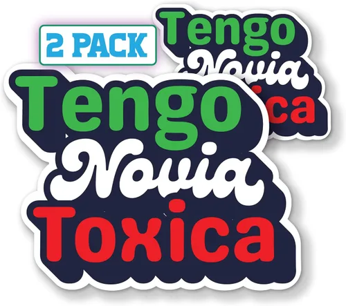 Miniatura 10 de Tengo Novia Toxica - Calcomanía de vinilo para parachoques de automóviles, vasos, portátiles, refrigeradores (3.25 x 4.25 pulgadas)