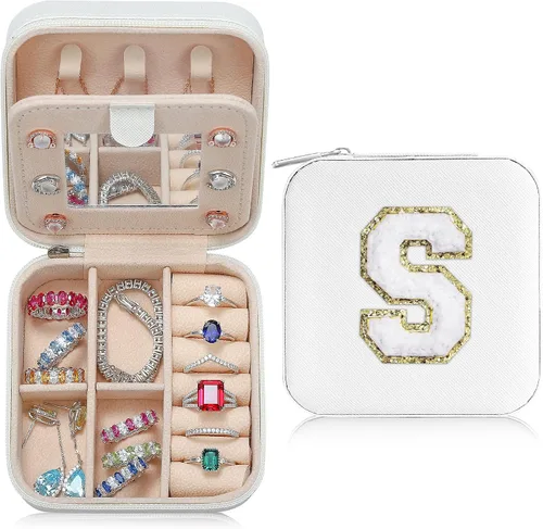 Regalos de dama de honor para el día de la boda, regalos de dama de honor para mujeres Regalos únicos Esenciales de viaje de boda Caja de joyería