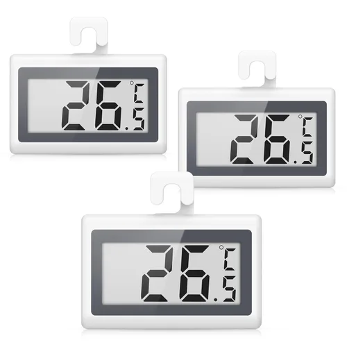 Miniatura 10 de AMIR Upgraded Digital Refrigerator Thermometer, Fridge Freezer Thermometer with Clear LCD Display, Magnetic Back, Ideal for Home, Kitchen (1 Pack)