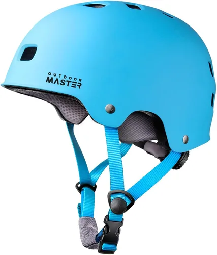 OutdoorMaster - Casco de patineta y ciclismo, dos forros extraíbles, ventilación, para varios deportes, scooter, patinaje en línea, patinaje, para