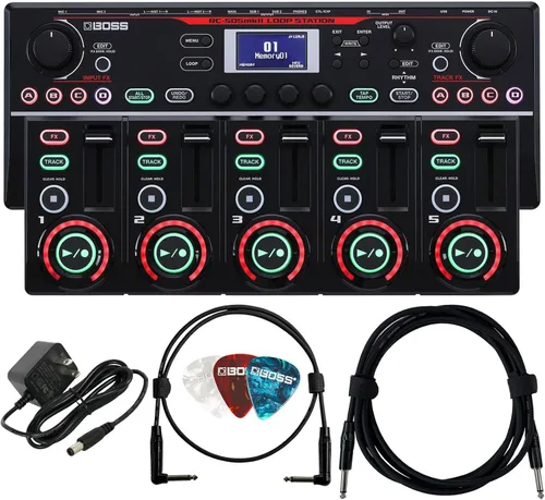 Miniatura 11 de Boss RC-1 Loop Station Paquete con cable de instrumento Gearlux, cable de conexión y púas