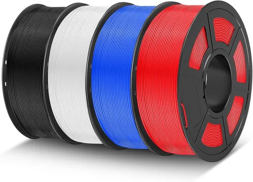 Miniatura 36 de TECBEARS Paquete de filamentos de ácido poliláctico (PLA), 8.82 oz/carrete, 16 colores, 8.8 lbs en total, Amarillo